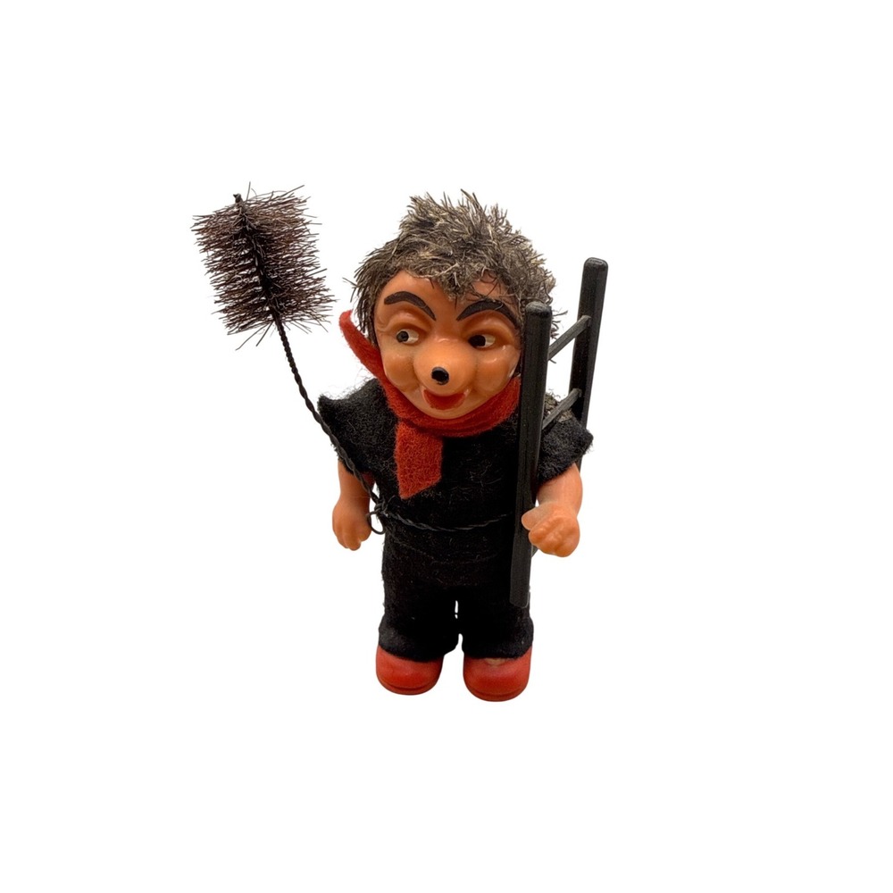 Peter Figuren Chimney Sweep Good Luck Charm VTG Austria 4.5" Mid Century Figure